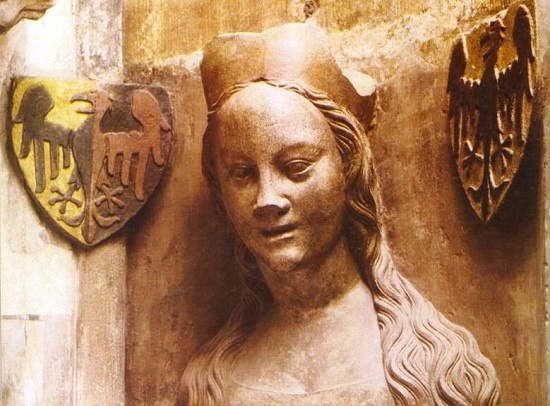 Bust of Anna of Schweidnitz on the triforium of St. Vitus Cathedral