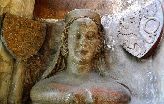 Bust of Blanche of Valois on the triforium of St. Vitus Cathedral
